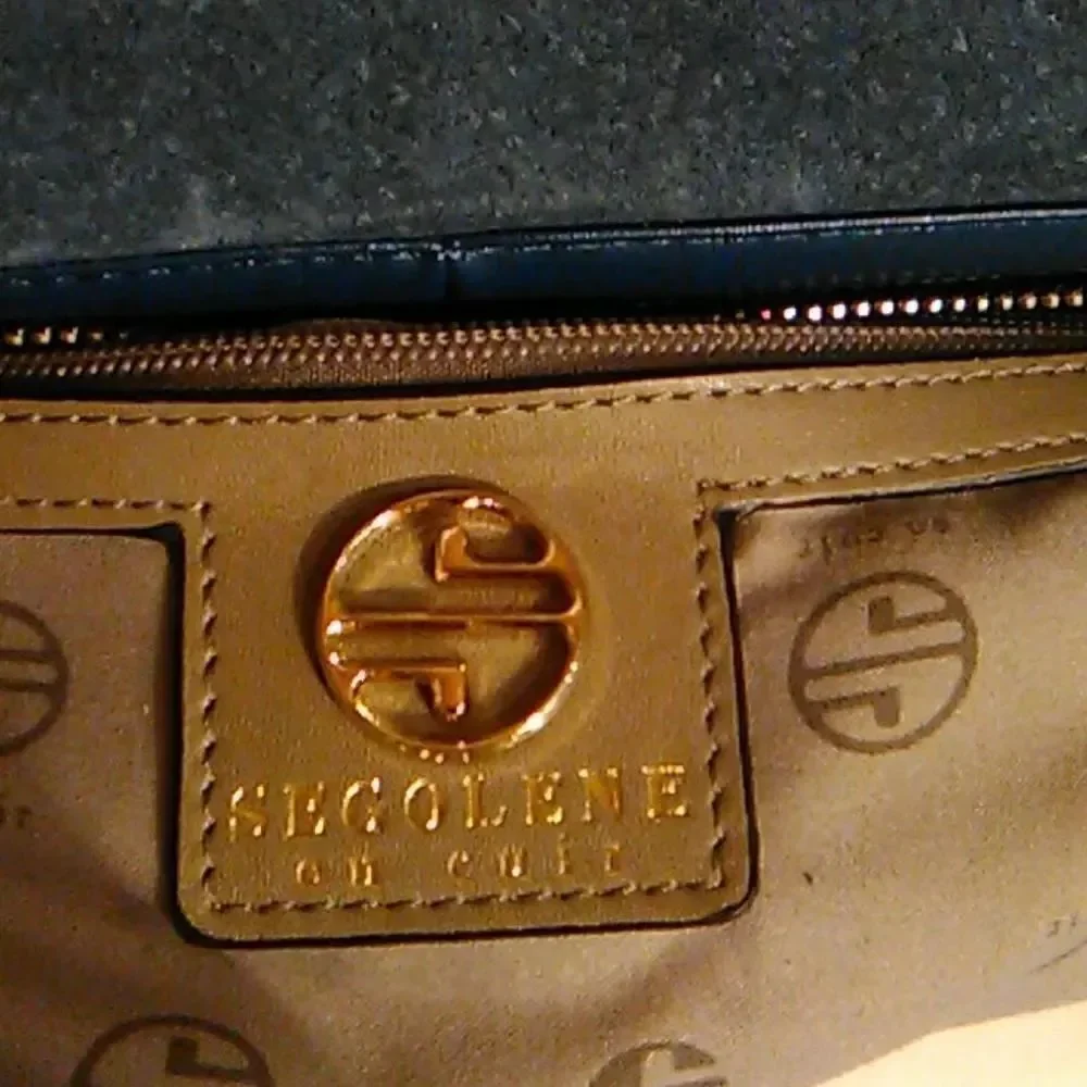 Segolene en cuir Blue Bag